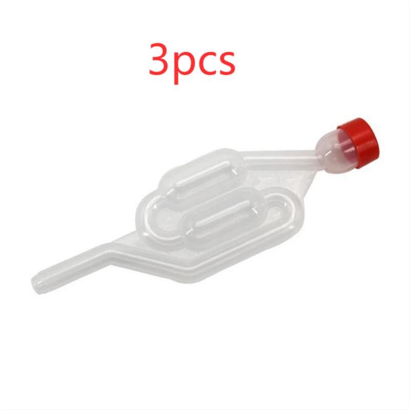 Homemade Wine Vent Air Lock Beer Wine Fermentation Exhaust One-way Airlock Check Valve Water Sealed Valves Yeast Accessories: 3pcs