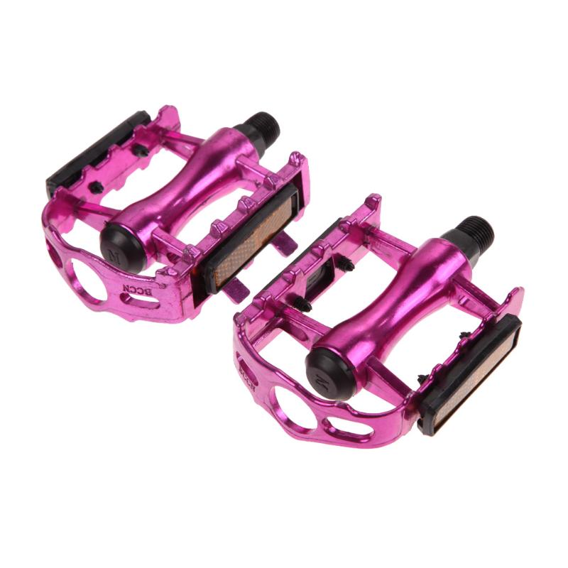 1 par BMX MTB aleación de aluminio bicicleta de montaña ciclismo 9/16 "pedales planos bicicleta de pedales accesorios piezas de bicicleta
