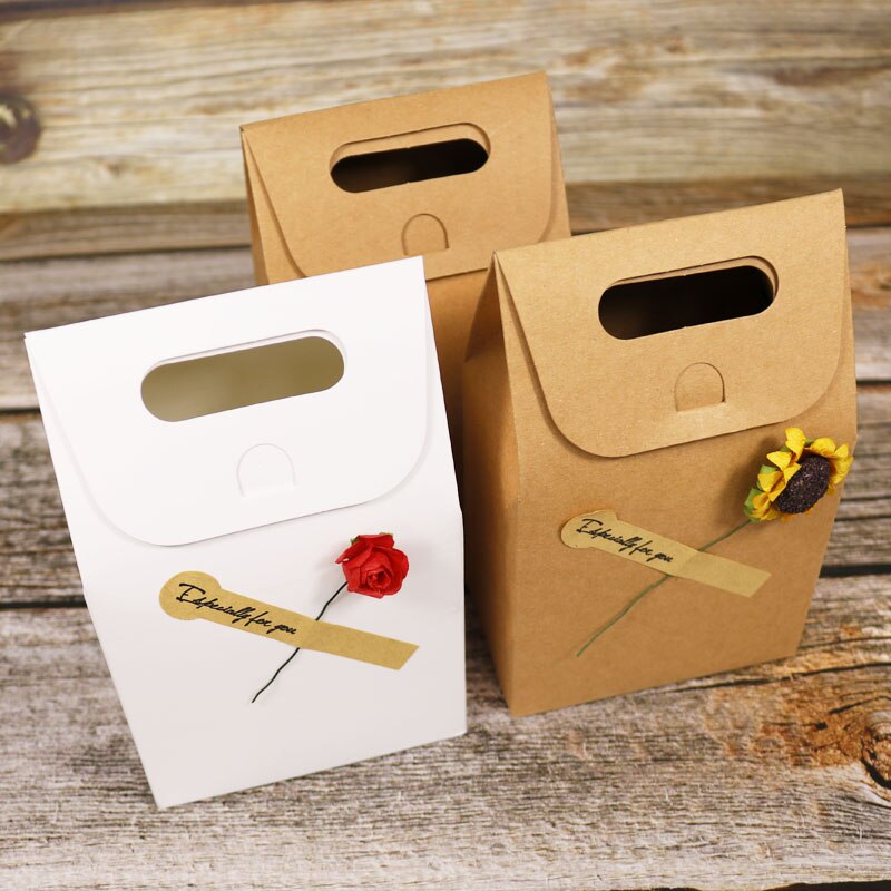 5 st vintage box påse med blomhantverk godis kaklådor skrivbord förvaring papperslåda brevpappershållare för kontorsskola