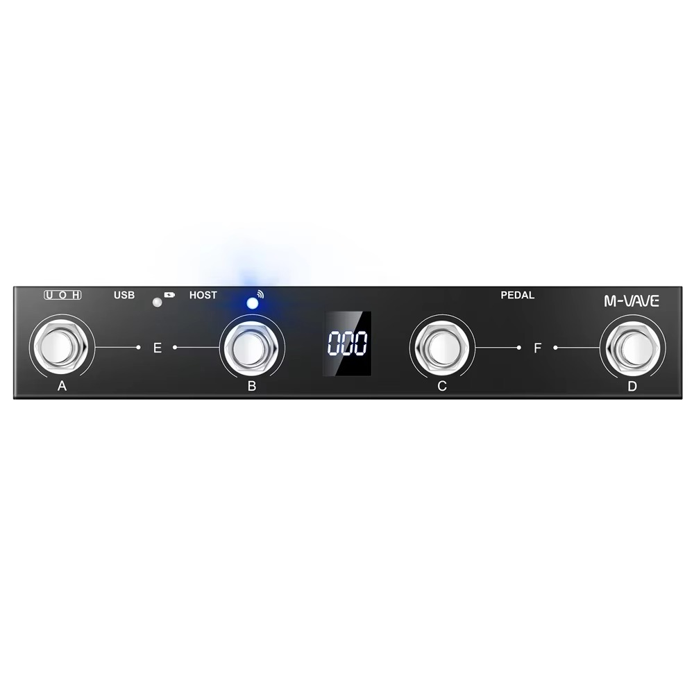 M-VAVE Chocolate Plus Wireless MIDI Controller BT Rechargeable MIDI Controller Supports MIDI Host Interface Control Function