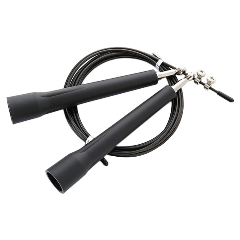 Adjustable Speed Jump Rope Bearing Steel Wire Skipping Rope for Gym Fitness A0KA: 7HH403063-BK