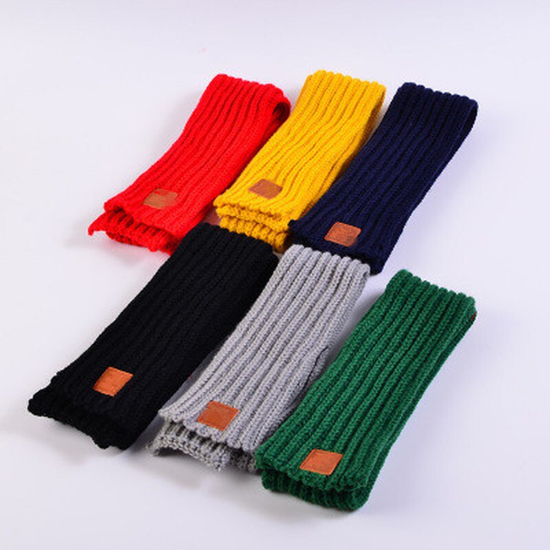 Winter Kids Scarves Warm Baby Boys Girls Scarf Solid Soft Scarf Collar Children Stretch Neck Ring