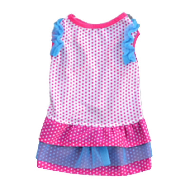Shih tzu-robe pour chien à pois | Vêtements pour petits chiens, jupe Tutu pour chiot, robe pour chat, robes de mariage pour chiens, vêtements d'été pour caniches et animaux de compagnie: Fushia Dot / M