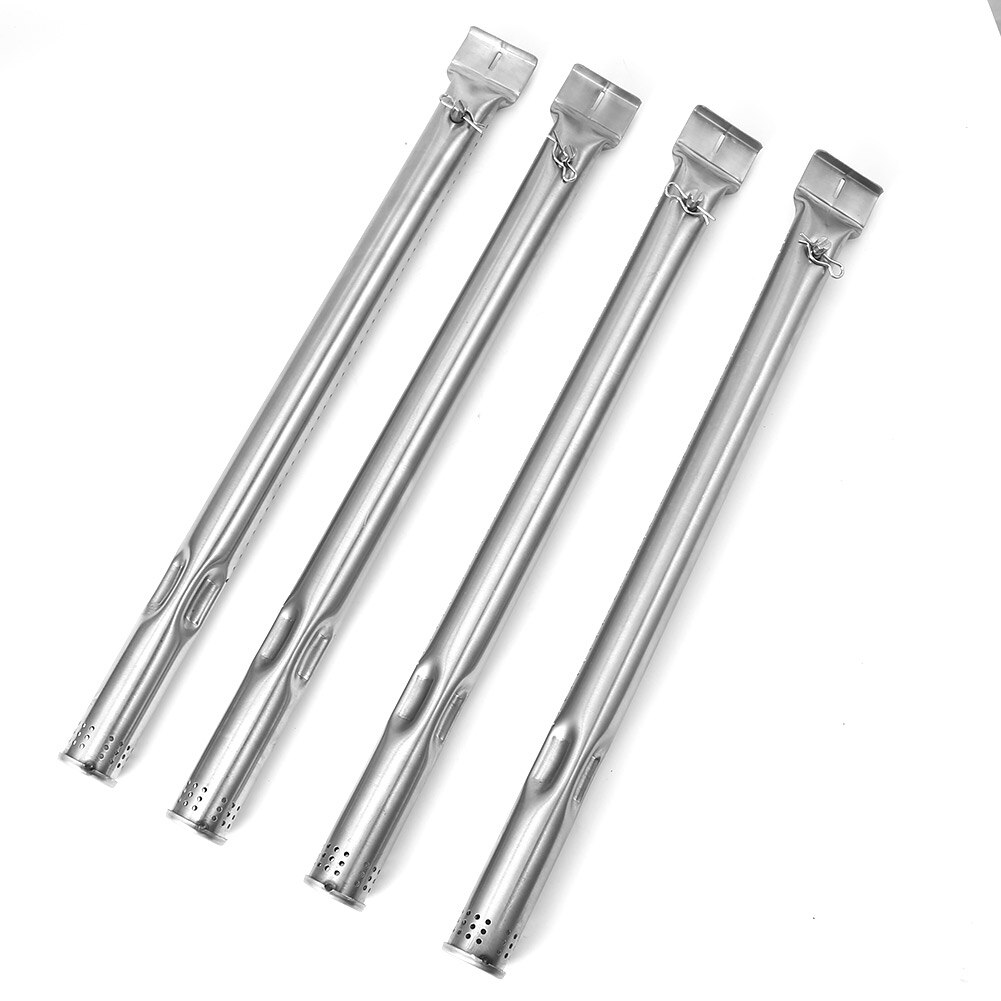 4x BBQ Gas Grill Barbecue Replacement Parts Tube Stainless Steel Burners Pipes Portable Barbecue Outdoor Camping
