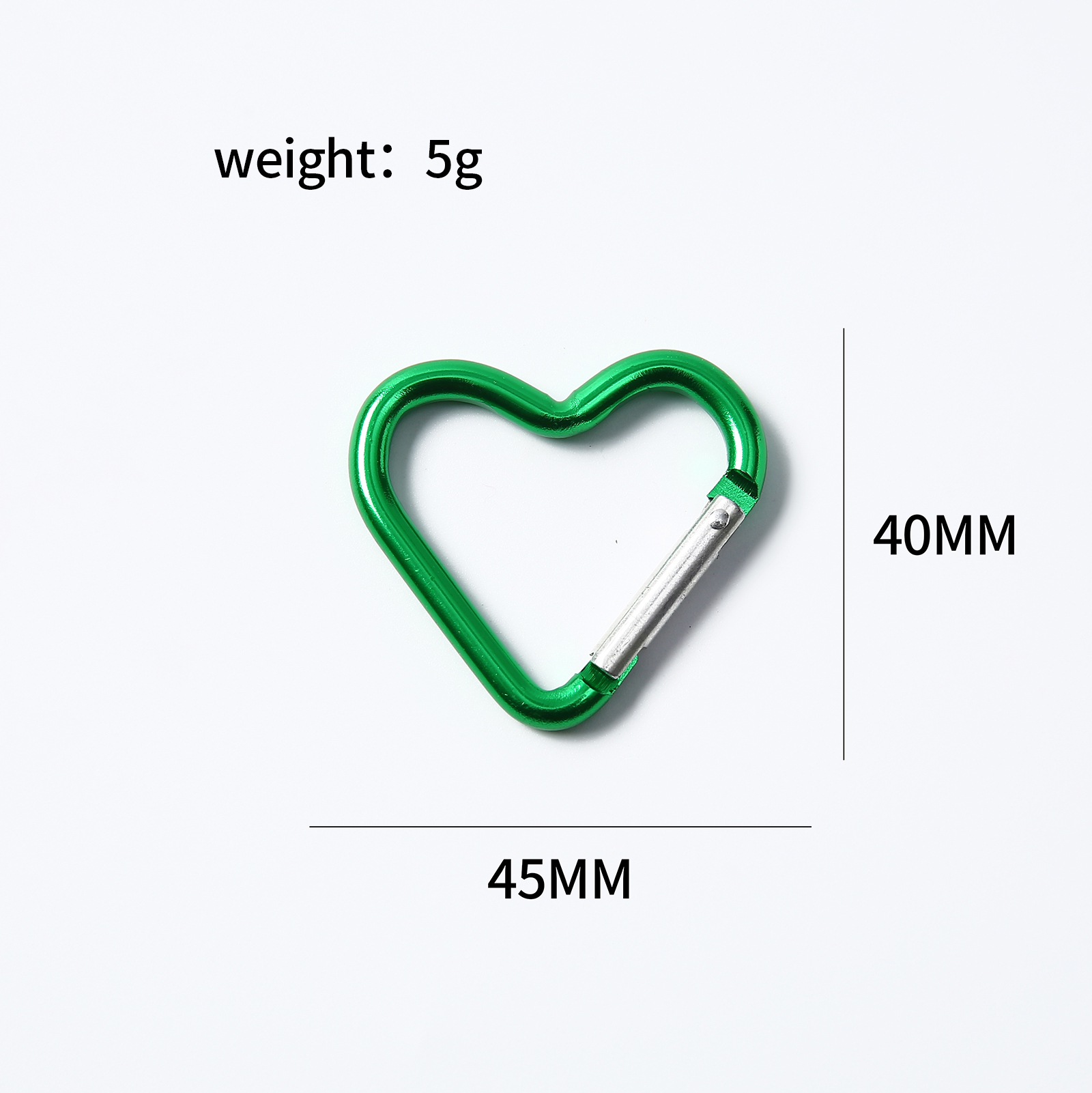 1/2/5/1/20 PCS Sleutelhanger hartvormige Sleutelhanger Clip Outdoor DIY Tas Hanger accessoires Sieraden Maken Benodigdheden