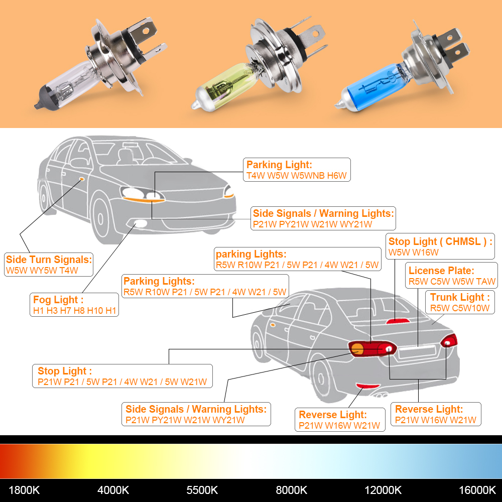 10  h4 halogenlampor till bil 100w 12v 60/55w halogenlampor för helljus och halvljus ,  p43t 9003 superxenon vita 6000k