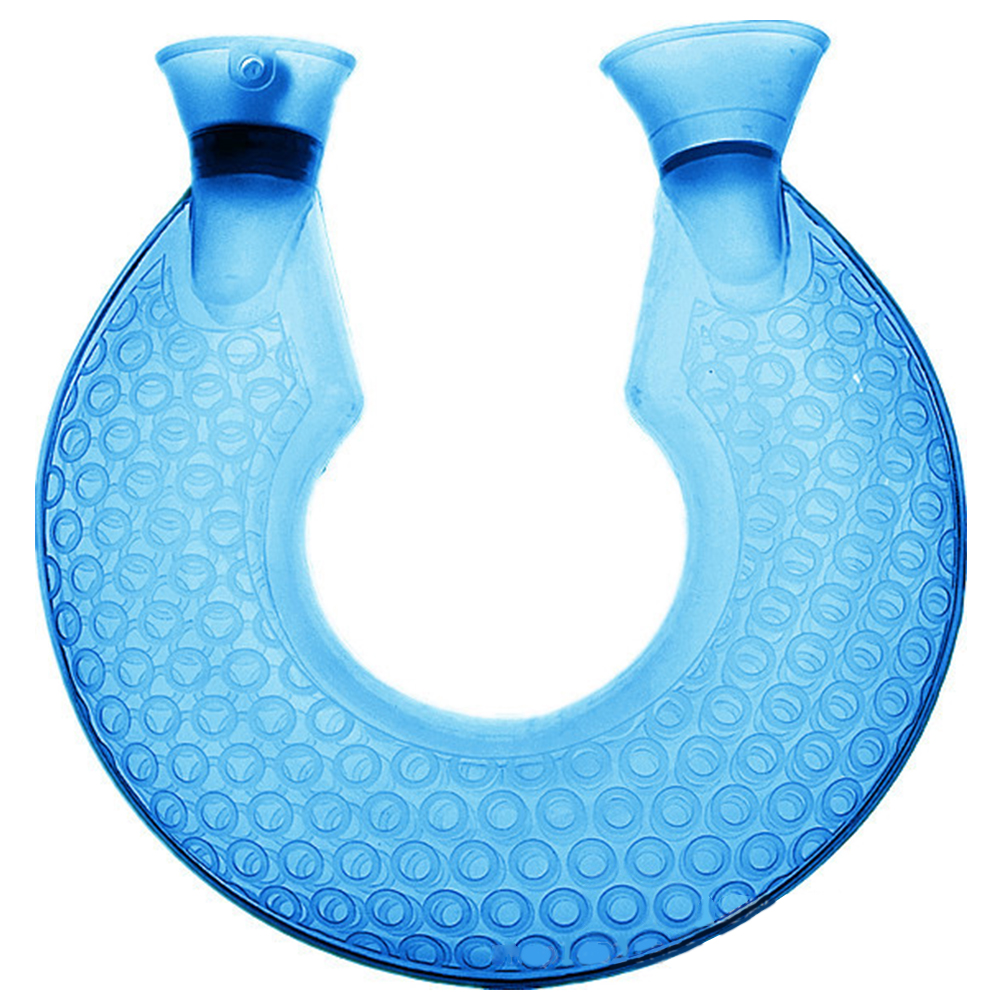 Office Transparent PVC Water Bottle Neck Warm Home Leak Proof Travel Non Slip Hand Warmer Outdoor Winter U Shape Pain Relief