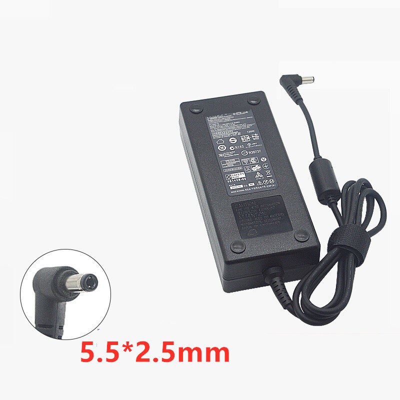 19V 6.15A 120W 5.5*2.5mm zasilacz sieciowy robić Lenovo Y500 Y500N Y550 Y560 Y570 Y580 Y650 rocznie-1121-16 36200403 ADP-120LH B na laptopa