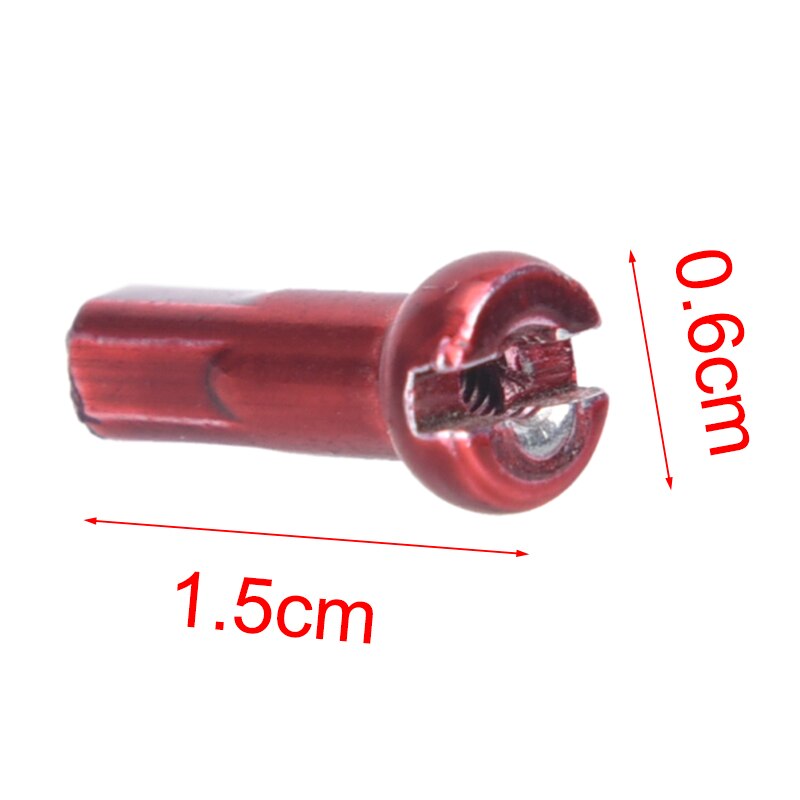 72 stk 1.5cm x 0.6cm flerfargede alu sykkelhjul eiker nipler terrengsykkel sykkel eiker nipler for sykkelhjul