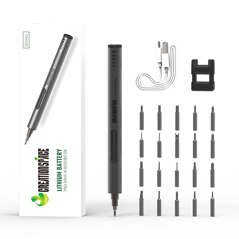 Kit di cacciaviti elettrici Set di cacciaviti elettrici a batteria strumenti di precisione ricaricabili USB multiposizionali