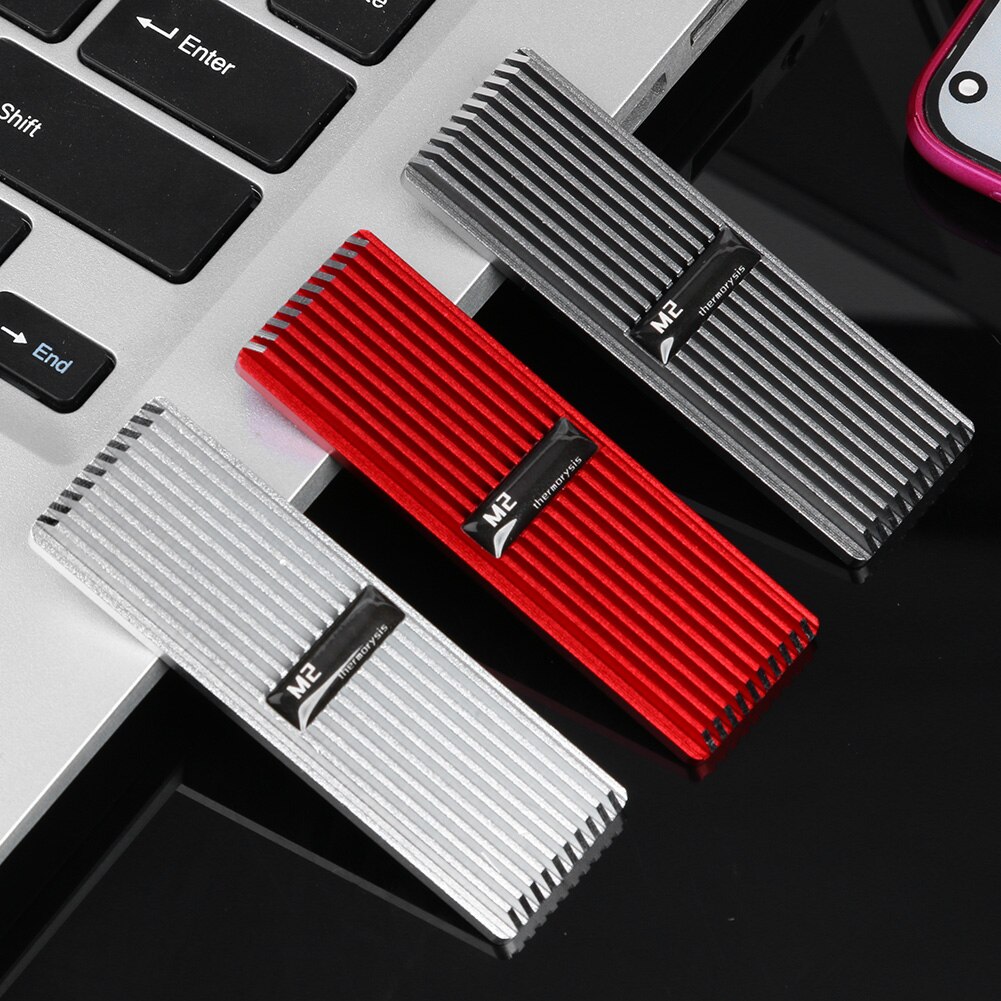 M.2 2280 Solid State Hard Disk Cooling Pad Aluminum Alloy SSD PC Computer Heatsink Heat Dissipation Radiator