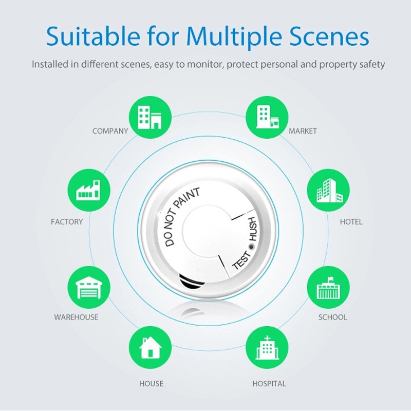 Smart Brandalarm Rookmelder Tuya Smart Home Tuya Wifi Rookmelder Networking Alarm Smart Home Security