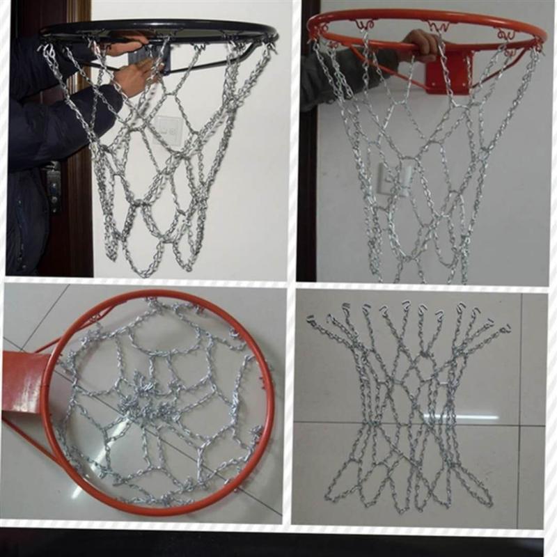 Filet de basket-ball à chaîne en acier galvanisé, Sport classique, pour l&#39;extérieur