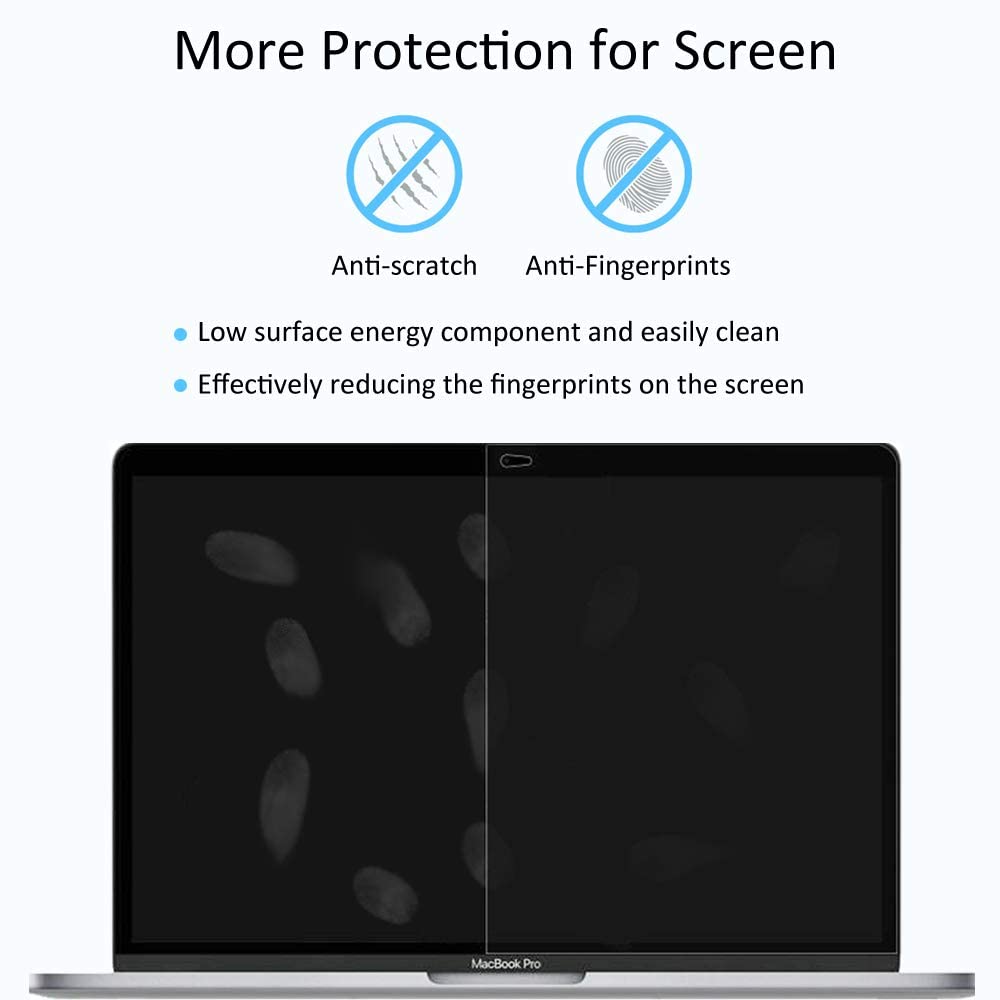 2-Pack Crystal Clear Screen Protector for Macbook Air 13 A1932/A2179/A2337 M1 Chip Macbook Pro 13 inchA2289/A2251/A2159/A1706
