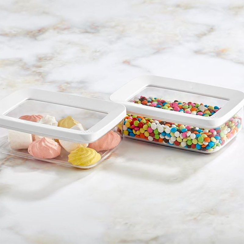 Contenedor de almacenamiento de cocina, refrigerador de cocina, caja de fideos, cereales, fruta seca, tanque de almacenamiento de aperitivos, tanque sellado transparente