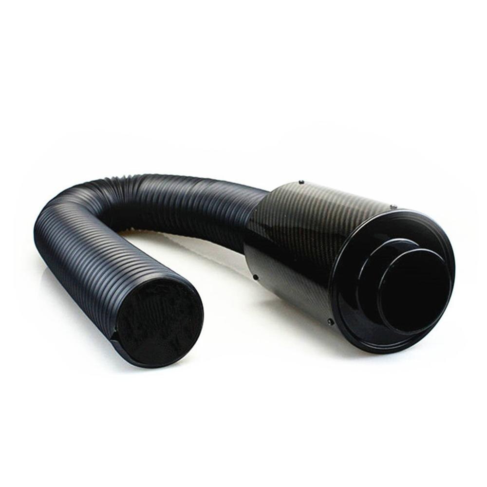 High-flow Pure Carbon Fiber Bellows Superconducting Flow Belt Power Wheel Intake Pipe Air Filter Car Air Intake Modification