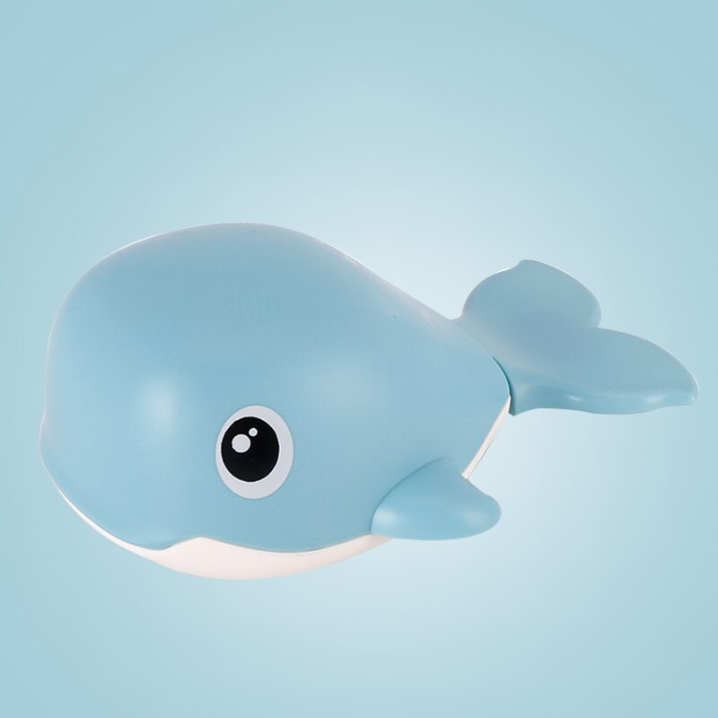 Walvis Kinderen Water Baby Bad Wind-Up Clockwork Walvis Zwemmen Baby Badkamer Spelen Met Water Spray Douche: Navy blue