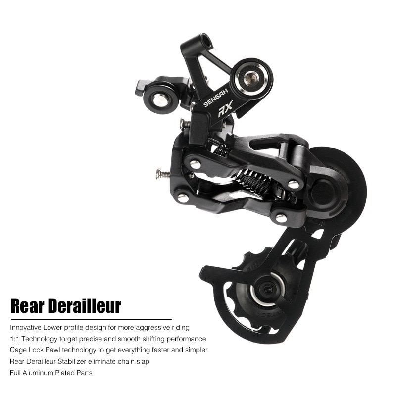 Sensah -rx 412 foldecykel 3 gear bagskifter gearstang 3- gear frihjulsskifter sæt folde cykeldele