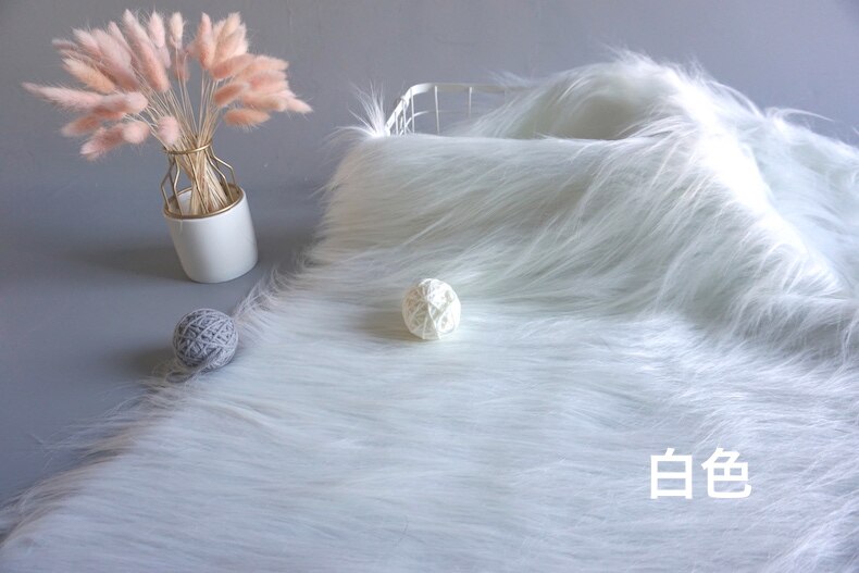 12 Cm Top Een Faux Bont Knuffel Stof 160 Cm Breedte Luxe Lang Haar Faux Fur Stof Voor Handgemaakte naaien Kleding Pop Bont