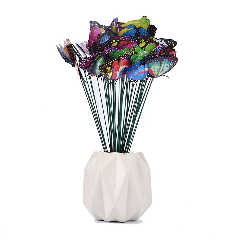 5 pièces/bouquet papillons jardin cour planteur coloré fantaisiste papillon piquets décoration extérieure décor Pots de fleurs décoration