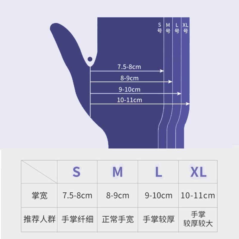 100pcs White PVC Nitrile Blend Gloves Disposible Food Grade Waterproof Allergy Free Disposable Work Safety Gardening Gloves