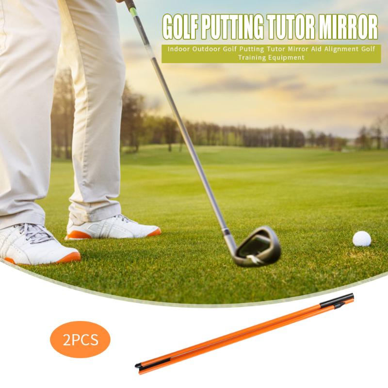 Portable Outdoor 2pcs Golf Alignment Sticks Foldable Golf Putting Ball Position Aid Training Tool Equipment Supplies