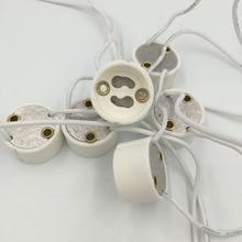 50x beste  gu10 sokkel sokkel lys base adapter ledningskontakt  gu 10 base keramisk sokkel for led lampe led lys holder