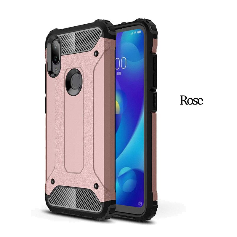 Originele Armor telefoonhoesjes Xiaomi mi play miA3 case zachte siliconen BUMPER Anti-Shock Case cover Xiaomi mi A3 hoesjes Xiaomi mi play telefoon hoesjes Xiaomi Mi A3 Case: Xiaomi Mi A3 / Rose Case Only