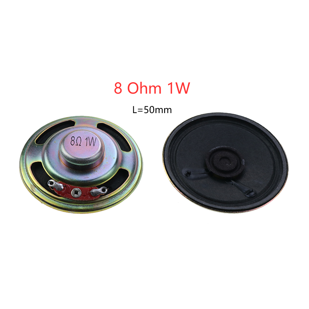 JCD 1 pz 8 ohm / 8R mini altoparlante 0.5w 1W 2W 3W 50mm 57mm 66mm 77mm diametro altoparlante altoparlante: Rosa