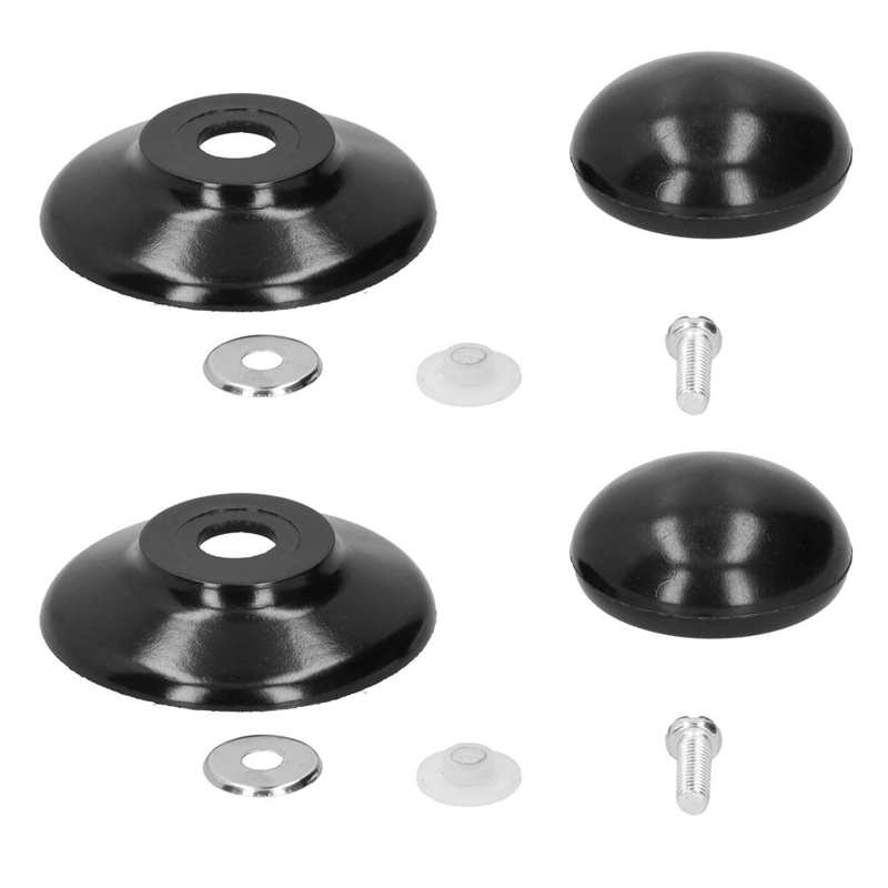 2 Poignées De Couvercle Noires Avec Vis – Remplacement Pour Casseroles, Protection Chaleur, Compatible AMC