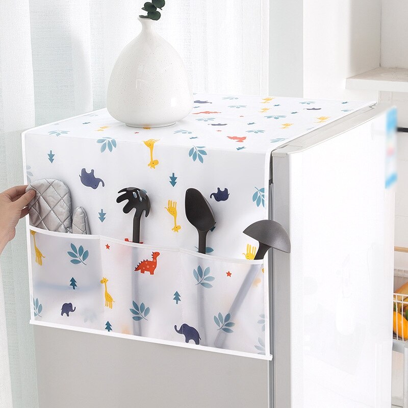 Waterproof Washing Machine Cover Multi-Function Storage Dustproof Refrigerator Cover Household Decor Supplies