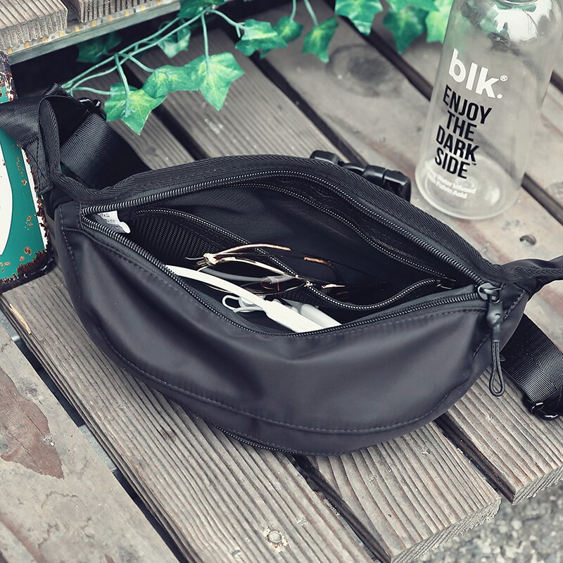 Bolsa de cintura masculina oxford, à prova d&#39;água, casual, de peito, moda, hip hop, cinto, bolsa de ombro para viagem ao ar livre
