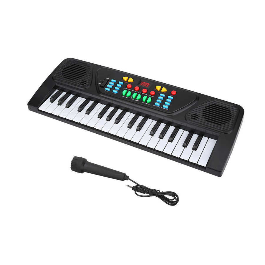 Kinderen Beginners Elektronische Toetsenbord 37 Keys Multi-Functionele Elektronische Keyboard Musical Onderwijs Speelgoed Met Microfoon