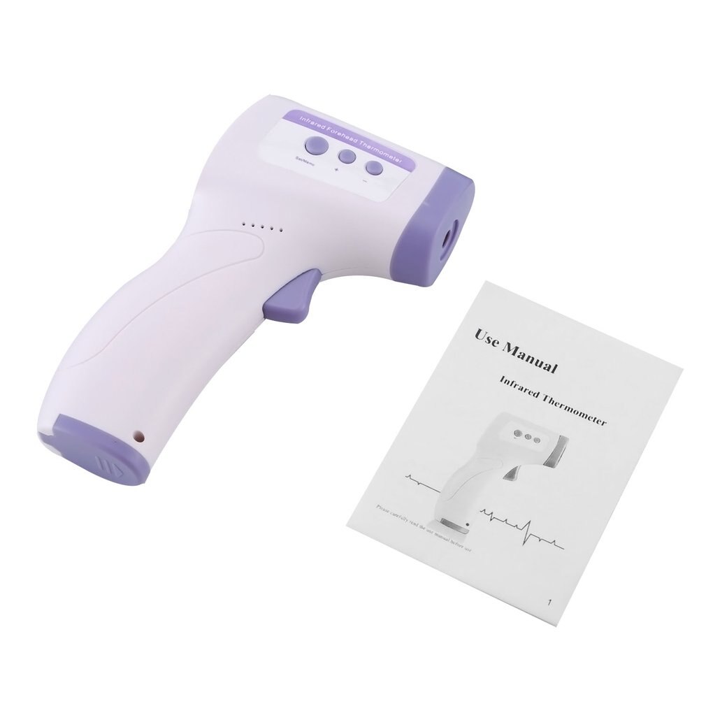 Handheld Draagbare Non-contact Infrarood Thermometer Hoge Precisie Thermometer Industriële Temperatuur Meter Tool: WHITE