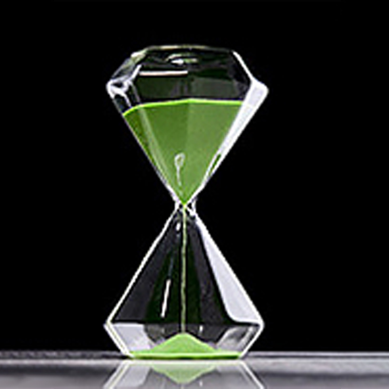 Clessidra in vetro creativo in muratura in stile nordico 30 minuti artigianato casa soggiorno scrivania decorazione accessori regali: verde
