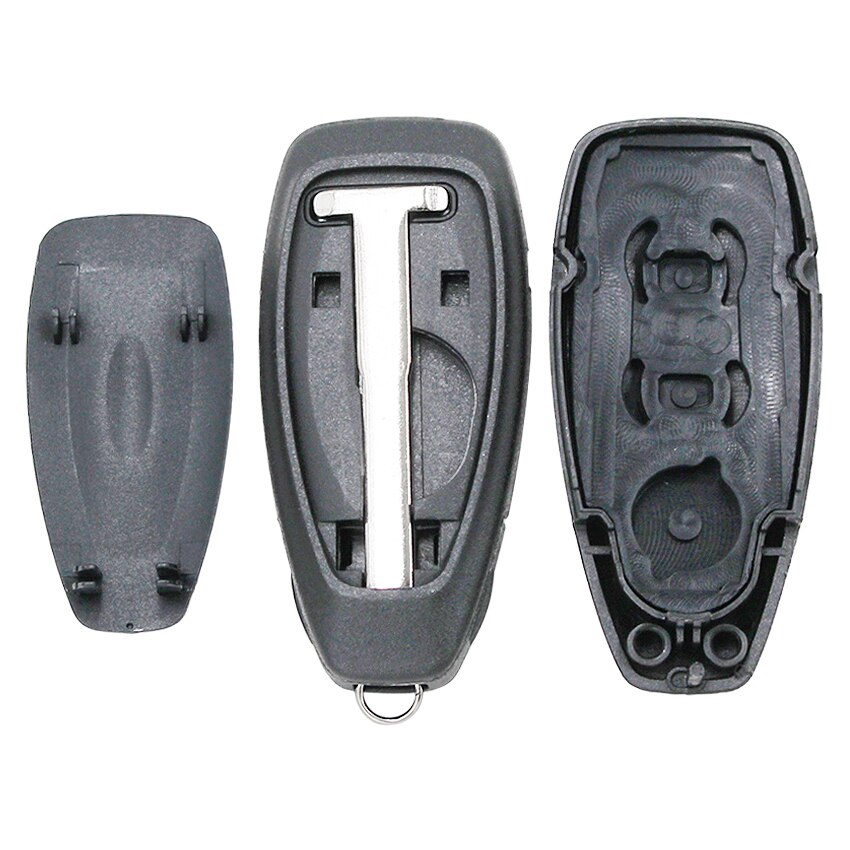 3 Knop Slimme Afstandsbediening Sleutel Shell Met Insert Blade Vervanging Refit Sleutel Shell Voor Ford Mondeo Fiesta Focus Titanium C -Max Kuga