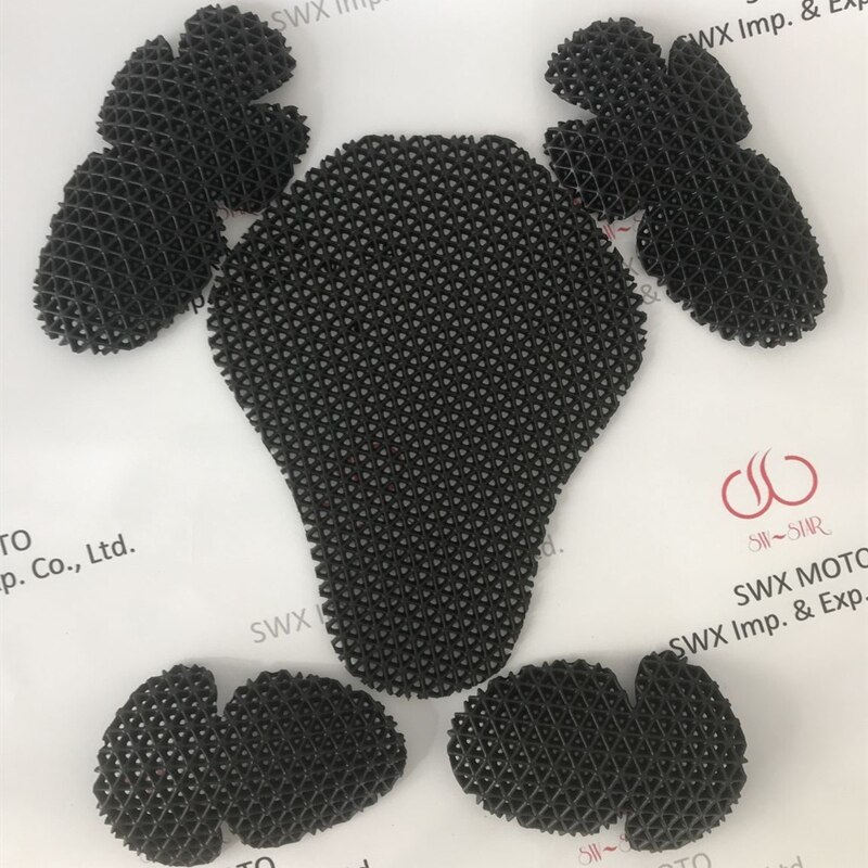 5/7 deler motorsykkel jakke innsats beskyttere høy tetthet eva armors rygg pute albue skulder bryst motocross beskyttelsesutstyr: 5 stk