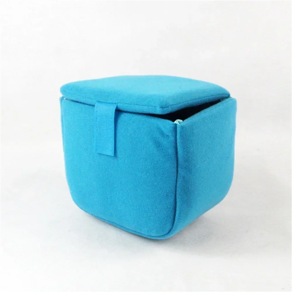 Etui na aparat DSLR Wyściełana aksamitna torba na obiektyw Akcesoria ochronne na obiektyw aparatu Miękka torba Odporna na wstrząsy Pogrubienie Wodoodporna: BŁĘKITNA