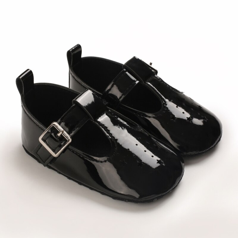 Zapatos de dibujos animados para bebés, calzado antideslizante con fondo suave de polipiel, para primeros pasos de 0 a 18 meses, primavera y otoño
