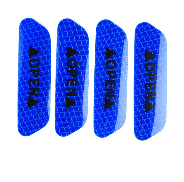 Pegatinas de puerta de coche cinta reflectante de advertencia de seguridad para Ford Focus MK2 MK3 ST RS Ecosport Ranger c-max s-max Fuga Escape: Azul