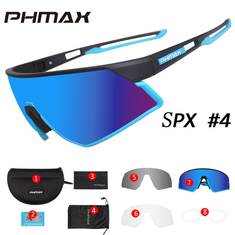 PHMAX Outdoor Sports Road Bicycle Glasses Ultralight Polarized Cycling Sun Glasses Men&Women MTB Bike Sunglasses Goggles Eyewear