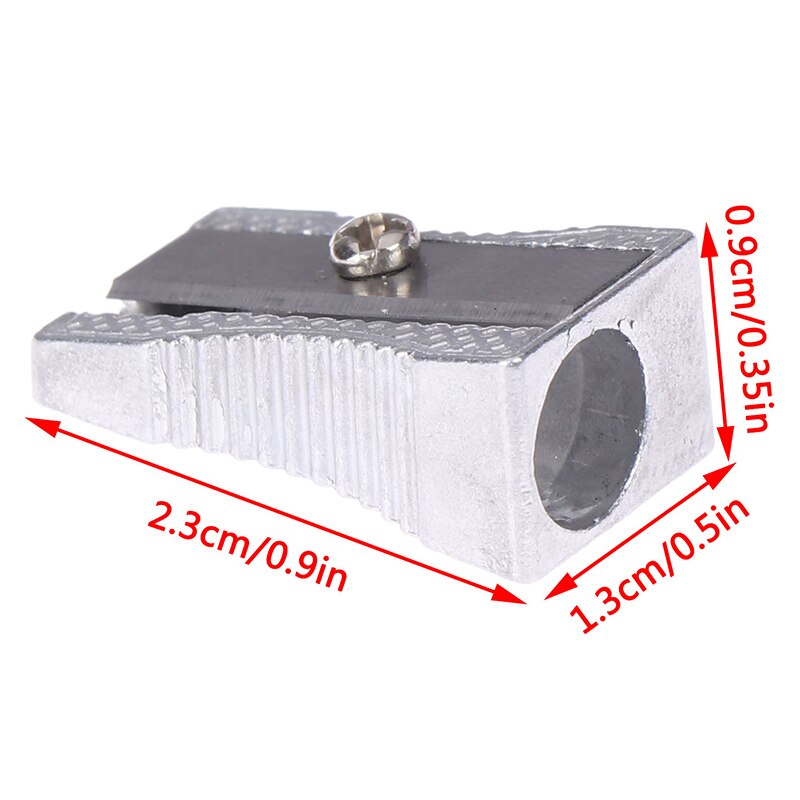 Sacapuntas portátil de espalda a la escuela, sacapuntas de aleación de aluminio para oficina escolar, sacapuntas de un solo orificio, papelería