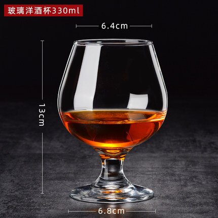 Copa de vino tinto de estilo europeo, vaso de cristal clásico, Brandy, cóctel, whisky, cerveza, Vodka, Margarita, Bar, Drinkwar: 330ml 1pcs