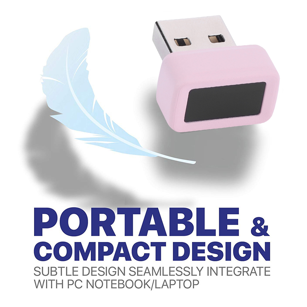 USB Fingerprint Key Reader Biometric Fingerprint Scanner Anti-Spoofing Windows Hello FIDO U2F Biometric Mini Security Key Dongle