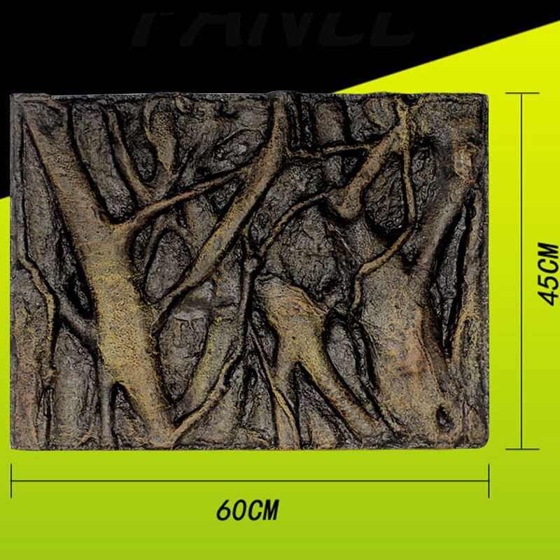 Hohe 3D Schaum Felsen Stein Aquarium Hintergrund Bord Dekor Schaum Bord für Reptil Aquarium 60x45cm LG66