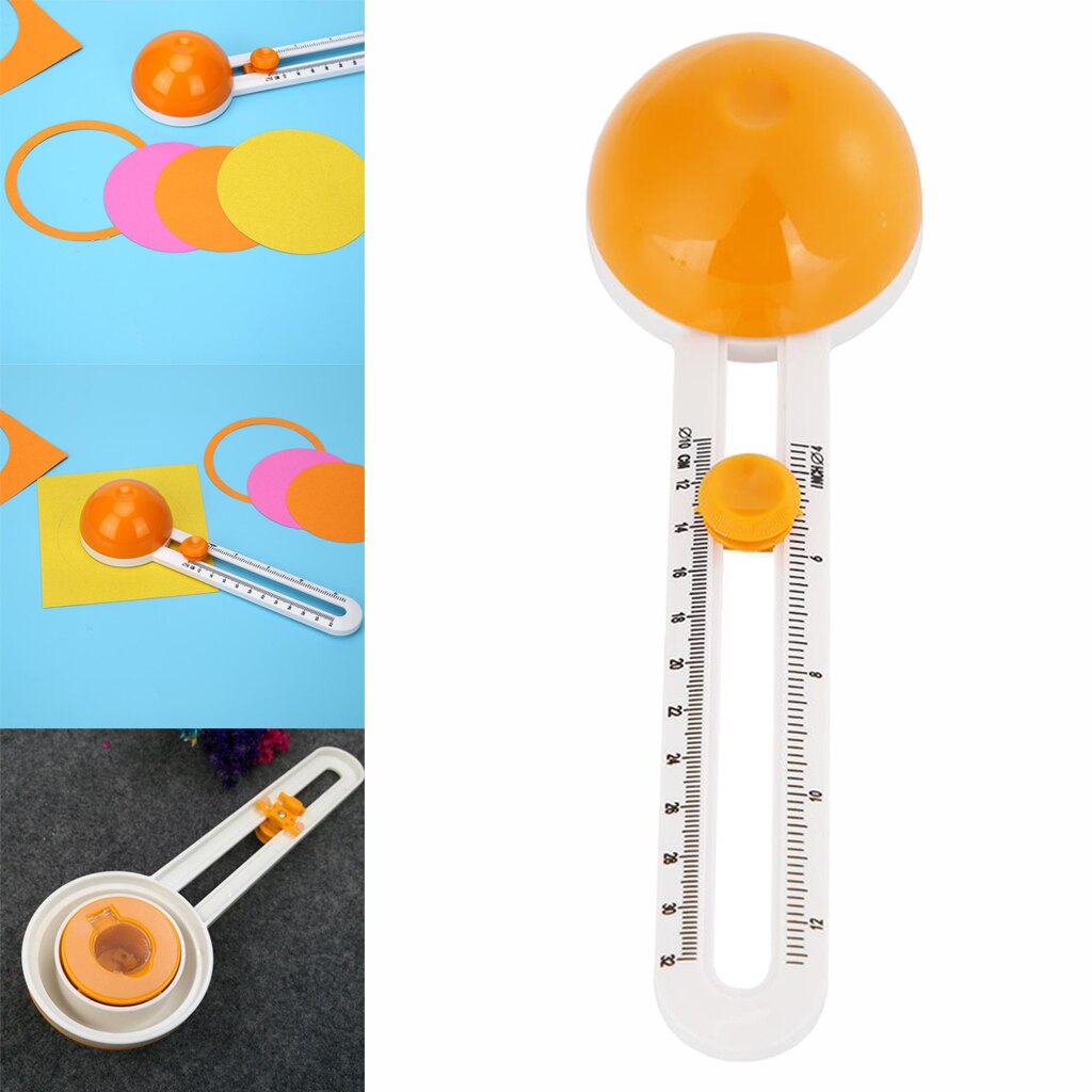 Rotary Cutter Paper Trimmer Cardboard Circles Cutting Tool for Kids Adults