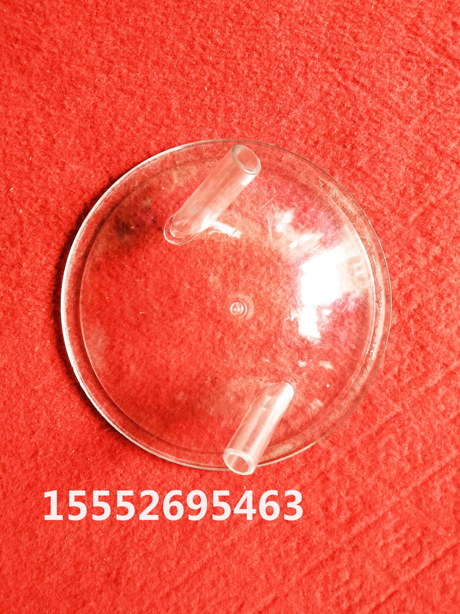 Accesorios de la máquina de ordeño cubierta transparente del cubo de la leche de