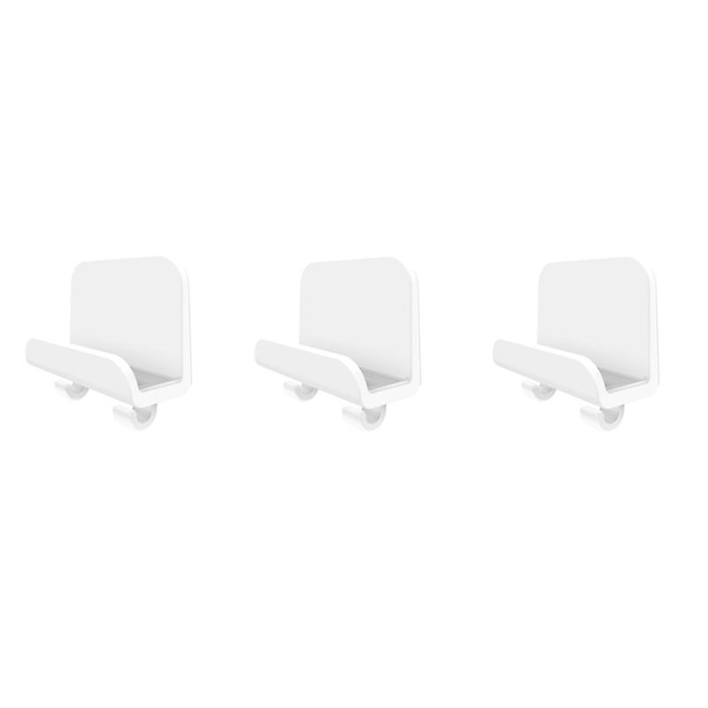 soporte para tableta o teléfono adhesivo 3x, soporte con gancho de montaje en pared para móvil iPad: White