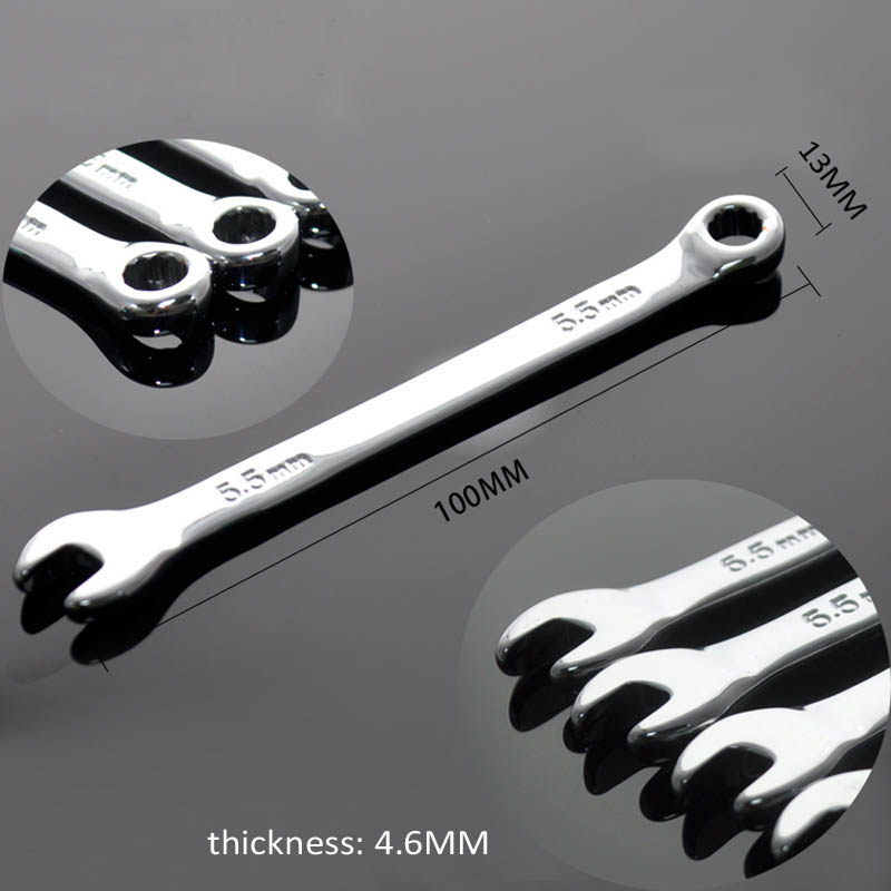 AB Tools Pro Kombinationsschlüssel 25mm, Chrom-Vanadium, 290mm Lang – Offenes & Ringende