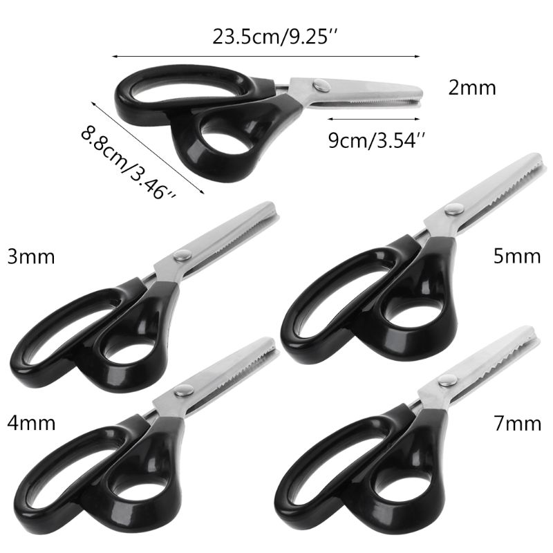 23,5 cm Zick zack NäHenne Geschnitten Schneiderei Schneider Scher Pinkeln Schere Leder Handwerk